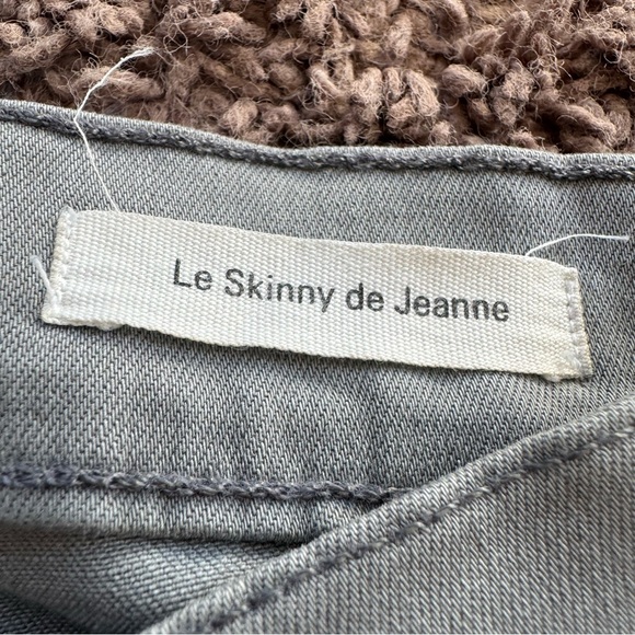 2 FOR $25 Frame Le Skinny de Jeanne Gray Skinny Jeans Low Rise Destroyed 25 x 29 - Picture 8 of 10